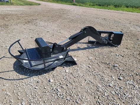 articulating mower for skid steer|skid steer cutter attachment.